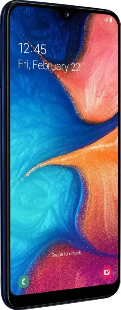 Samsung Galaxy A20e 14,7cm (5,8 Zoll), 3GB RAM, 32GB Speicher, Farbe; Blau