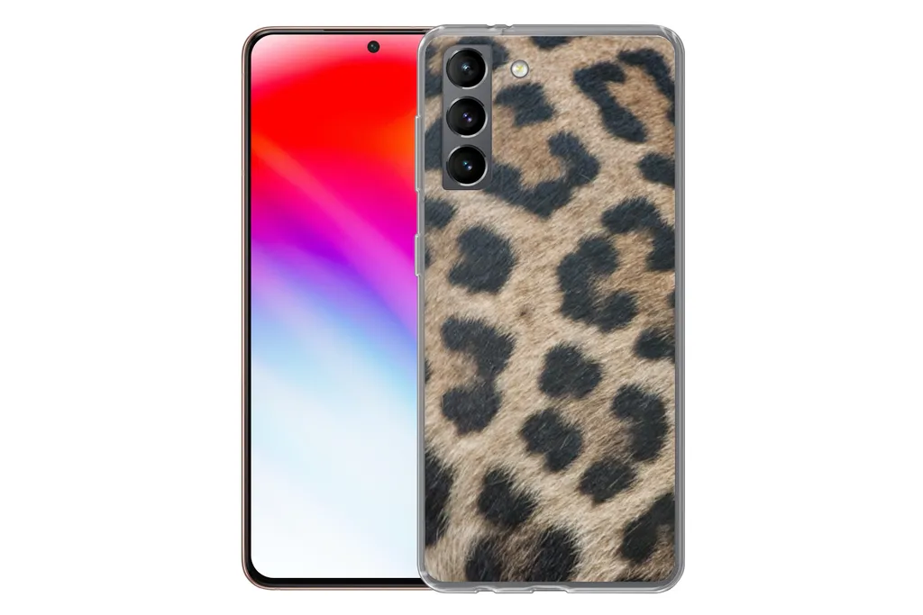 MuchoWow® Handyhülle Schutzhülle Hülle Für Samsung Galaxy S21 Leopardenmuster Silikon Softcase Handy Hülle - Softcase 4 MuchoWow® Handyhülle Schutzhülle Hülle Für Samsung Galaxy S21 Leopardenmuster Silikon Softcase Handy Hülle - Softcase – Bild 2