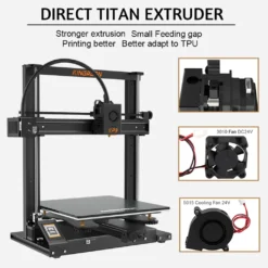 KINGROON KP5L 3D-Drucker FDM 300 X 300 X 330 Mm Druckgröße Titan-Extruder Doppel-Z-Aixs-Gewindespindel Mit Glasplattform Für 1,75 Mm Filament PLA/TPU/Holz -Elektronikpunkt f5c21475407635d1cc74a72e53e9c331