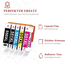 Toner Kingdom 20er XXL Druckerpatronen Für Canon PGI-550 CLI-551 Pixma IP8750 IP7250 IP7200 IX6850 IX6800 MG5400 MG5450 MG5550 MG5600 MG5650 MG6400 MG6450 MG6600 MG6650 MG7500 MG7550 MX925 MX920 MX725 10 Toner Kingdom 20er XXL Druckerpatronen Für Canon PGI-550 CLI-551 Pixma IP8750 IP7250 IP7200 IX6850 IX6800 MG5400 MG5450 MG5550 MG5600 MG5650 MG6400 MG6450 MG6600 MG6650 MG7500 MG7550 MX925 MX920 MX725 -Elektronikpunkt f5e2f5e8139f8234c4421697aa6ced77