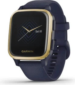 Garmin VENU SQ Music, Dunkelblau/Weissgold