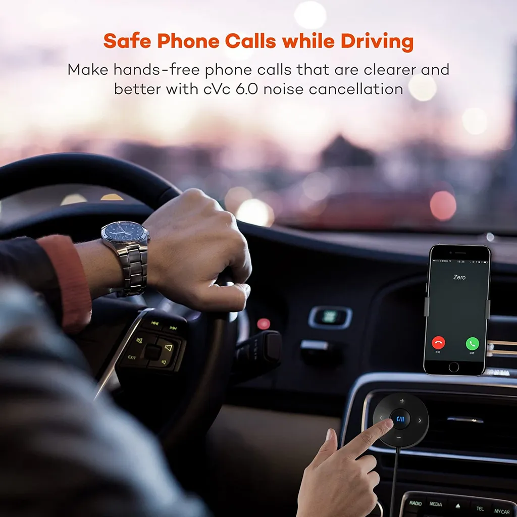 Bluetooth Transmitter, Auto Bluetooth Radio Adapter Freisprecheinrichtung KFZ MP3 Player Kit Mit QC3.0 Schnellladung, Unterstützungs TF Karte AUX Ausgang, Siri Google, 4 Bluetooth Transmitter, Auto Bluetooth Radio Adapter Freisprecheinrichtung KFZ MP3 Player Kit Mit QC3.0 Schnellladung, Unterstützungs TF Karte AUX Ausgang, Siri Google, – Bild 2