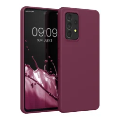 Kwmobile Hülle Kompatibel Mit Samsung Galaxy A53 5G - Hülle Silikon - Soft Handyhülle - Handy Case In Bordeaux Violett