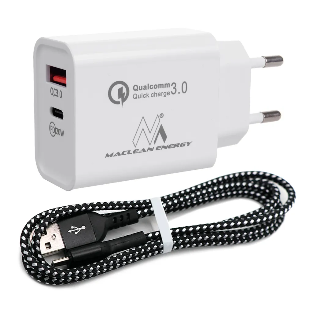 20W Quick Charge Power Delivery USB Typ-C Netzladegerät Plus 1m Kabel 3 20W Quick Charge Power Delivery USB Typ-C Netzladegerät Plus 1m Kabel