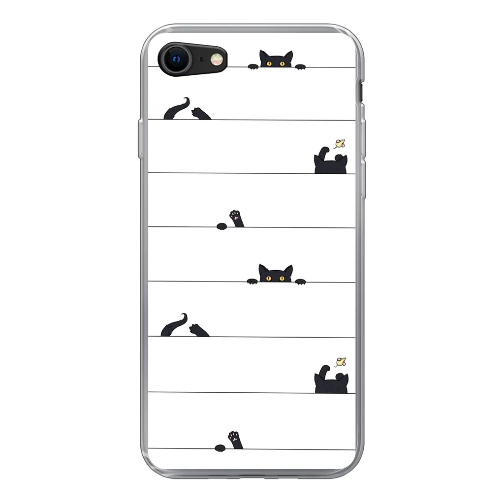 MuchoWow® Handyhülle Schutzhülle Hülle Für IPhone 8 Katze - Muster - Maus - Jungen - Mädchen - Kinder - Kinder Silikon Softcase Handy Hülle - Schutzhaube 3 MuchoWow® Handyhülle Schutzhülle Hülle Für IPhone 8 Katze - Muster - Maus - Jungen - Mädchen - Kinder - Kinder Silikon Softcase Handy Hülle - Schutzhaube