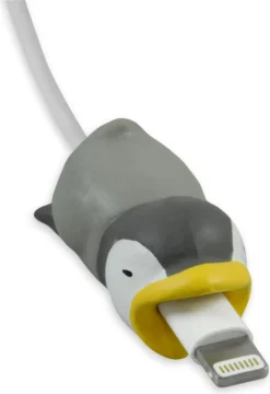 PhoneNatic Handy Stecker-Schutz Kabeltier - Kabelschutz-Tier Für Lightning Kabel - Pinguin