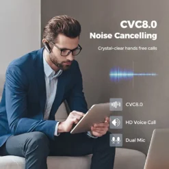 Business Style Bluetooth Ohrhörer V5.0, Bluetooth Headset Freisprecheinrichtung Mit 18H HD Telefonanruf & CVC8.0 Noise Cancelling Dual Mikrofon -Elektronikpunkt fdbdd0ef5c8664679e2754346f2c7f48